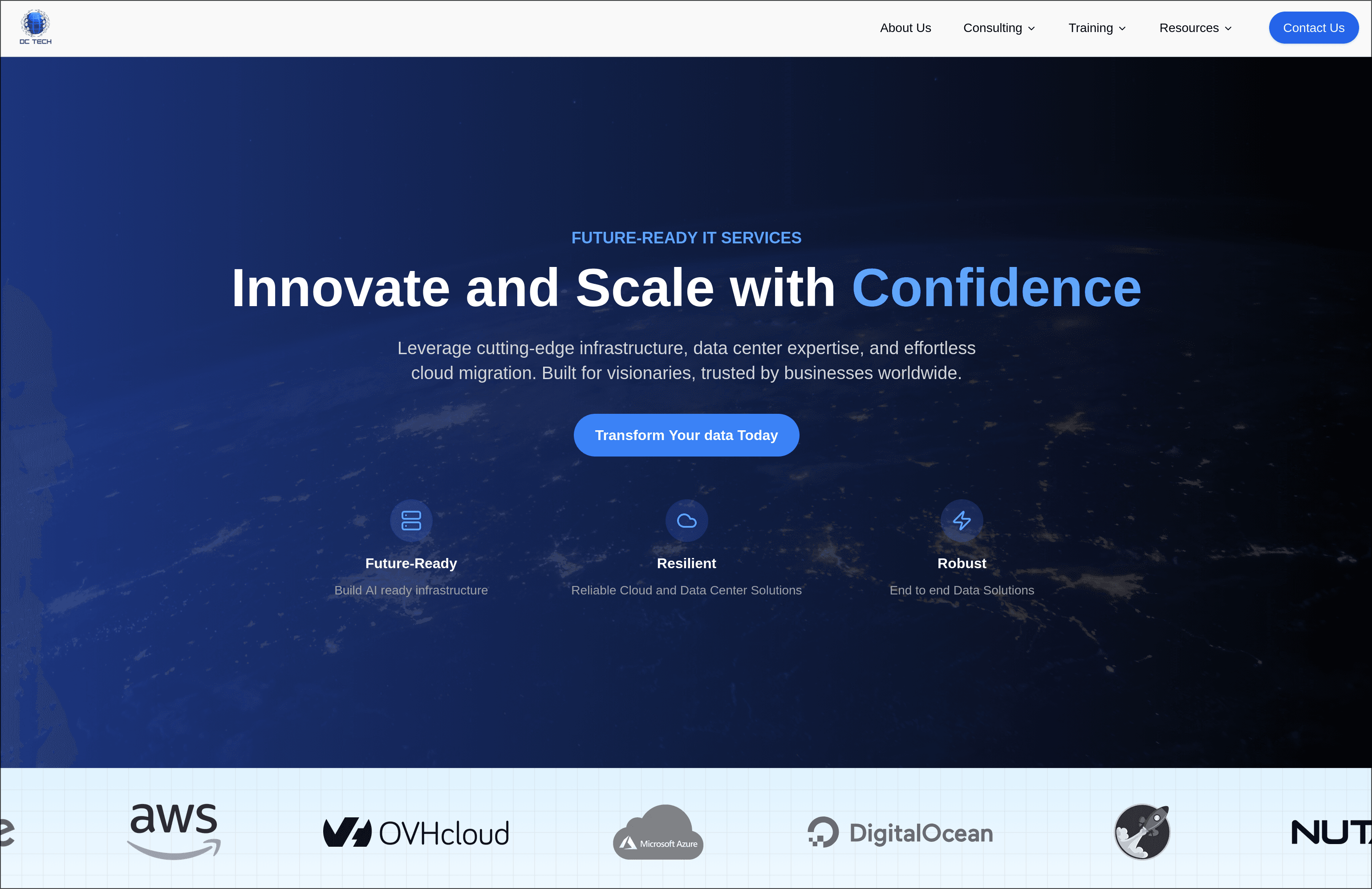 DcTech - Cloud Hosting Platform screenshot